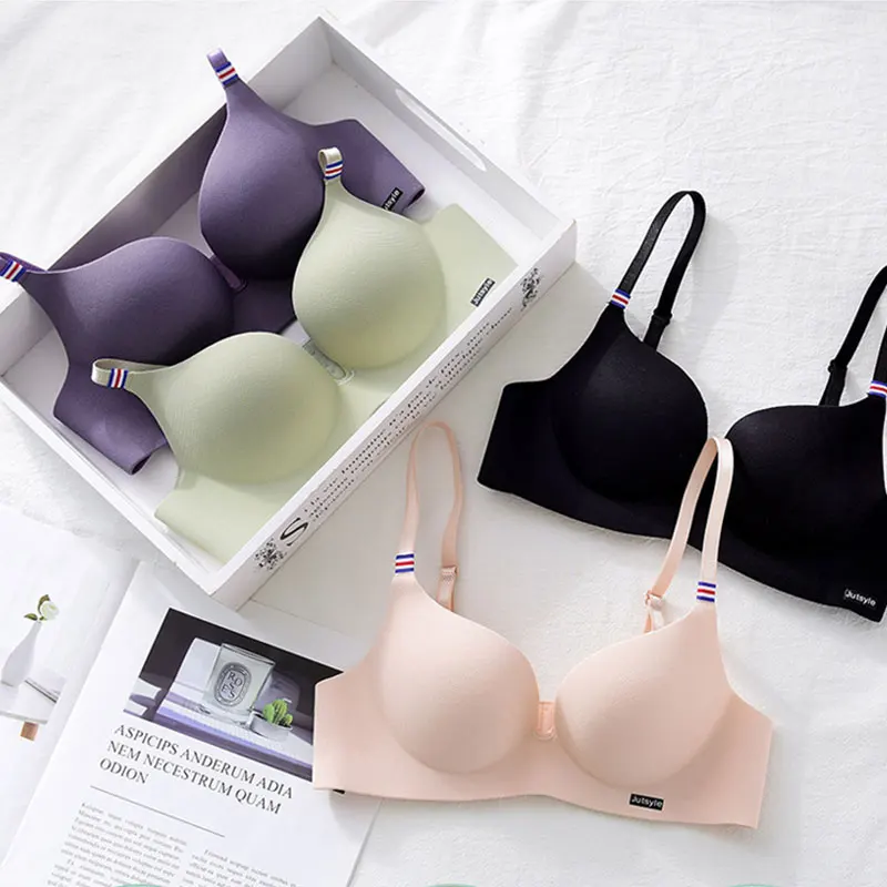 

Seamless Sexy Bras For Women Fashion Push Up Bra Wire Free Lingerie 3/4 Cup Bralette Cotton Underwear Brassiere