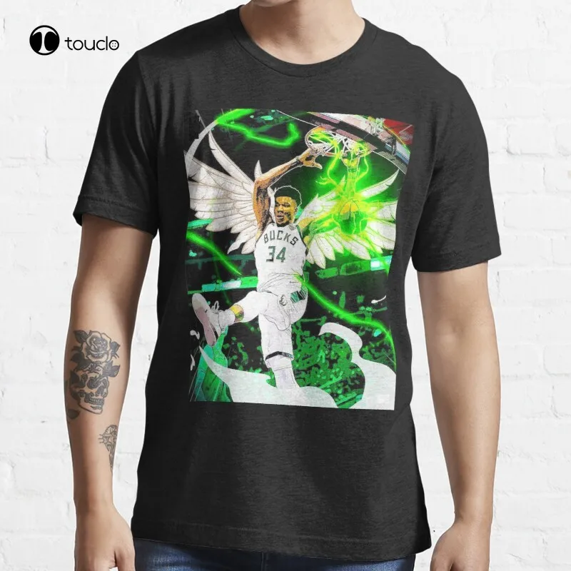 

Хлопковая футболка Giannis Antetokounmpo Milwaukee 34 Mvp Star Legend