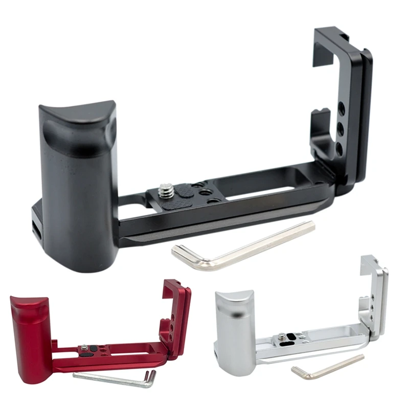 

L-образный кронштейн для штатива с быстроразъемной пластиной для Fujifilm X-E4 ручка для беззеркальной камеры вертикальный L-образный кронштейн