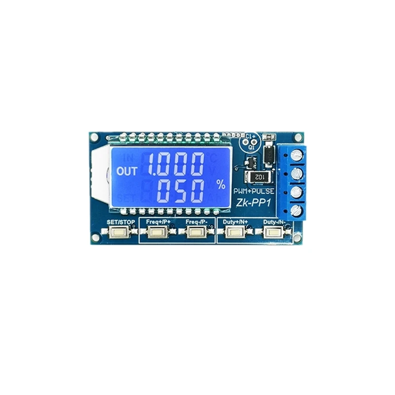 

PWM pulse number frequency duty cycle adjustable generator module square wave rectangular wave stepper motor turns