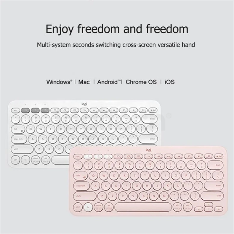 Беспроводная клавиатура logitech K380, Bluetooth, портативная, ультра тонкая, мини, бесшумная, многофункциональная, клавиатура для ПК, ноутбука, планшета, Android, IOS
