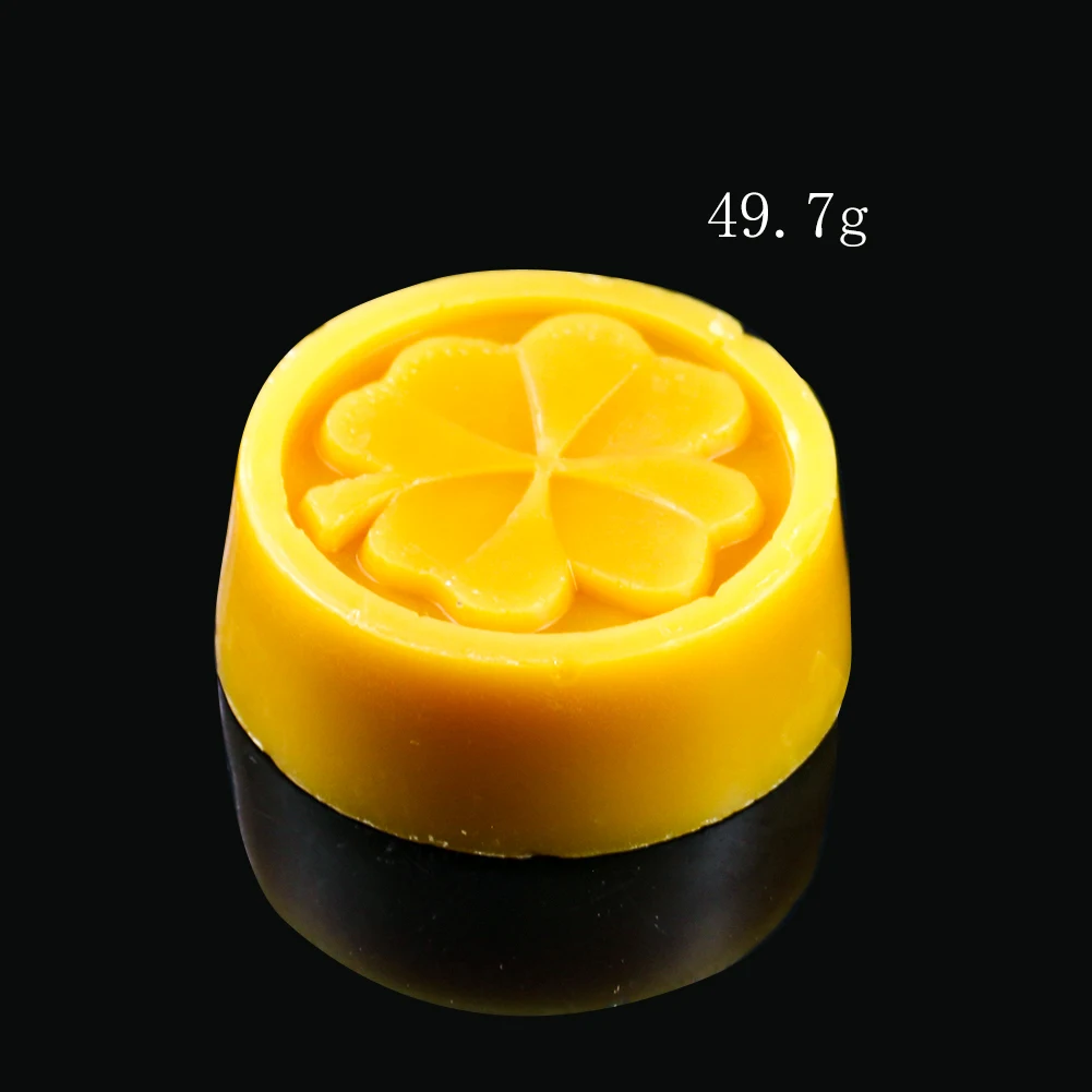 

50g Natural Four Leaf Clover Yellow Beeswax Solid Wood Care Wax Maintenance Cleaning Furniture Polish Candle Soap Make Supplies