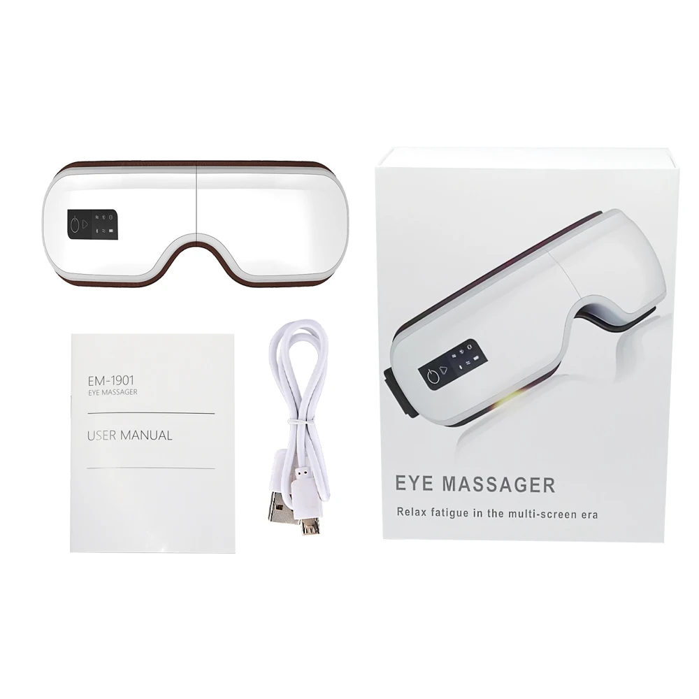 

Electric Vibration Bluetooth Eye Massager for tired eyes Air Compression heated Goggles Dark circles remove Eyes Care Device