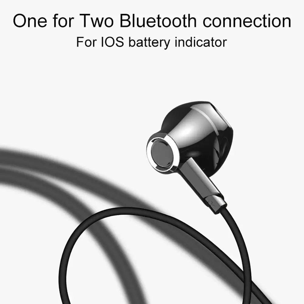 Беспроводная bluetooth гарнитура, Спортивная Bluetooth 5,0 гарнитура, наушники-вкладыши, умные наушники с креплением на шею, водонепроницаемые мини умные наушники