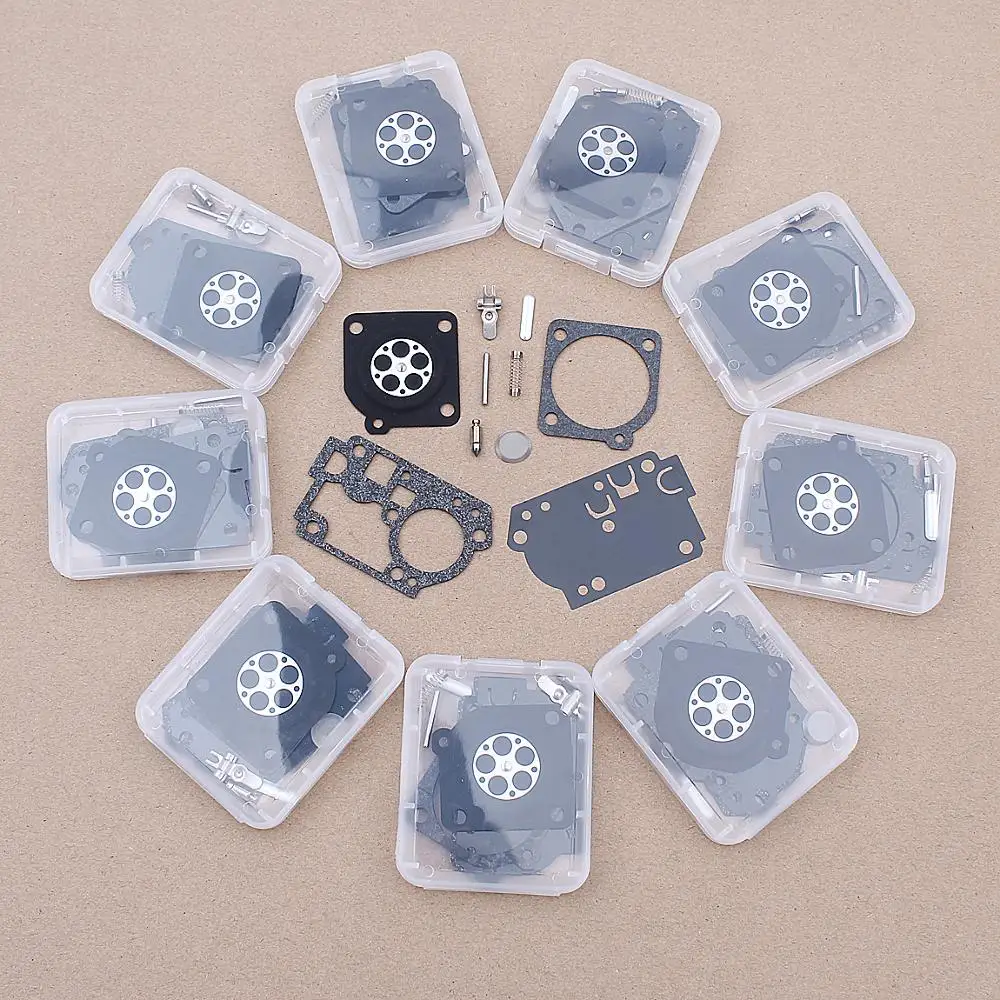Комплект Для Ремонта Карбюратора Zama RB-156 C1U-W43 C1U-W45 C1U-W43A C1U-W43B Poulan BVM210VS SM210VS 10 шт./лот |