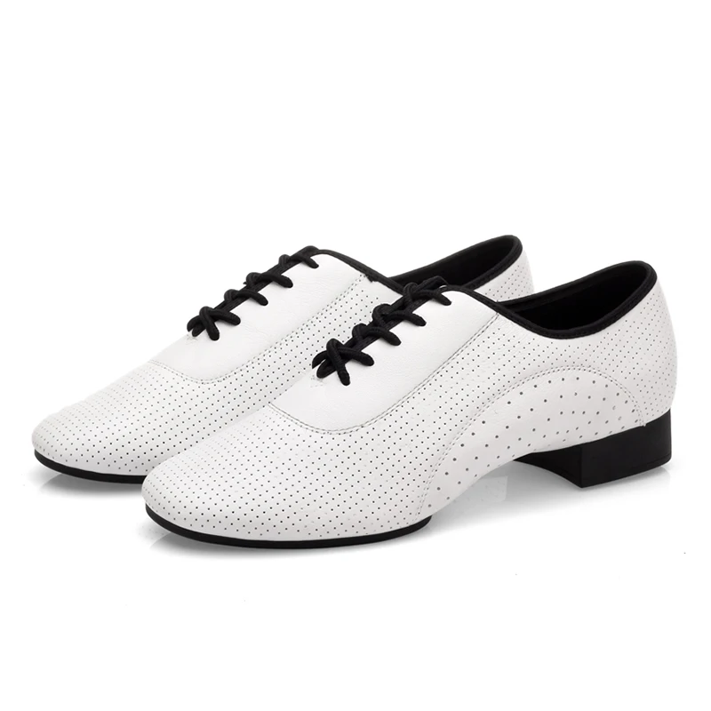Men's Ballroom Dance Shoes Tango Jazz Latin Dancing Shoes For Boys Adults Soft PU 2CM Low Heel Party Shoes