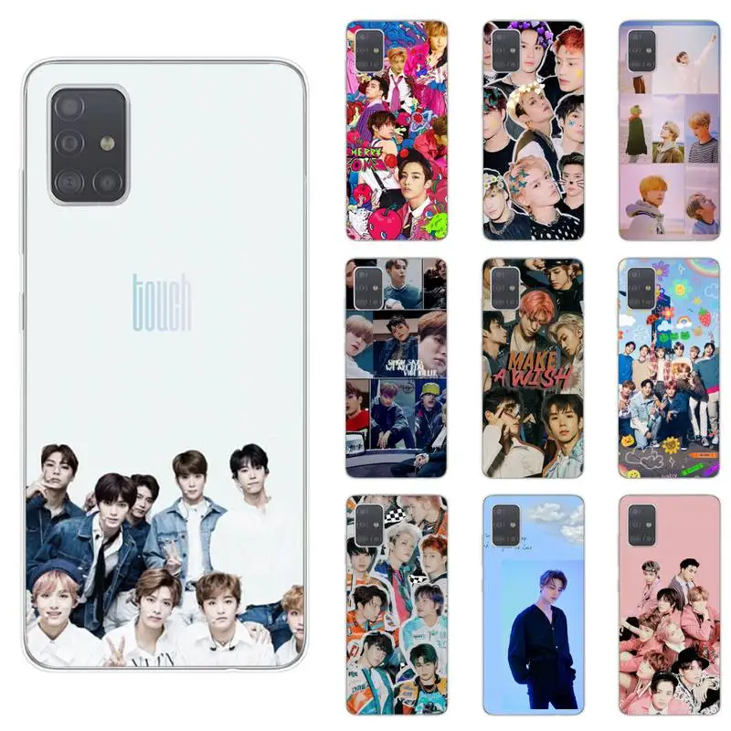

NCT 127 Kpop Boy Phone Case For Samsung S5 S6 S7 S8 S9 S10 S20 plus lite A51 A71 A21S Transparent Cover