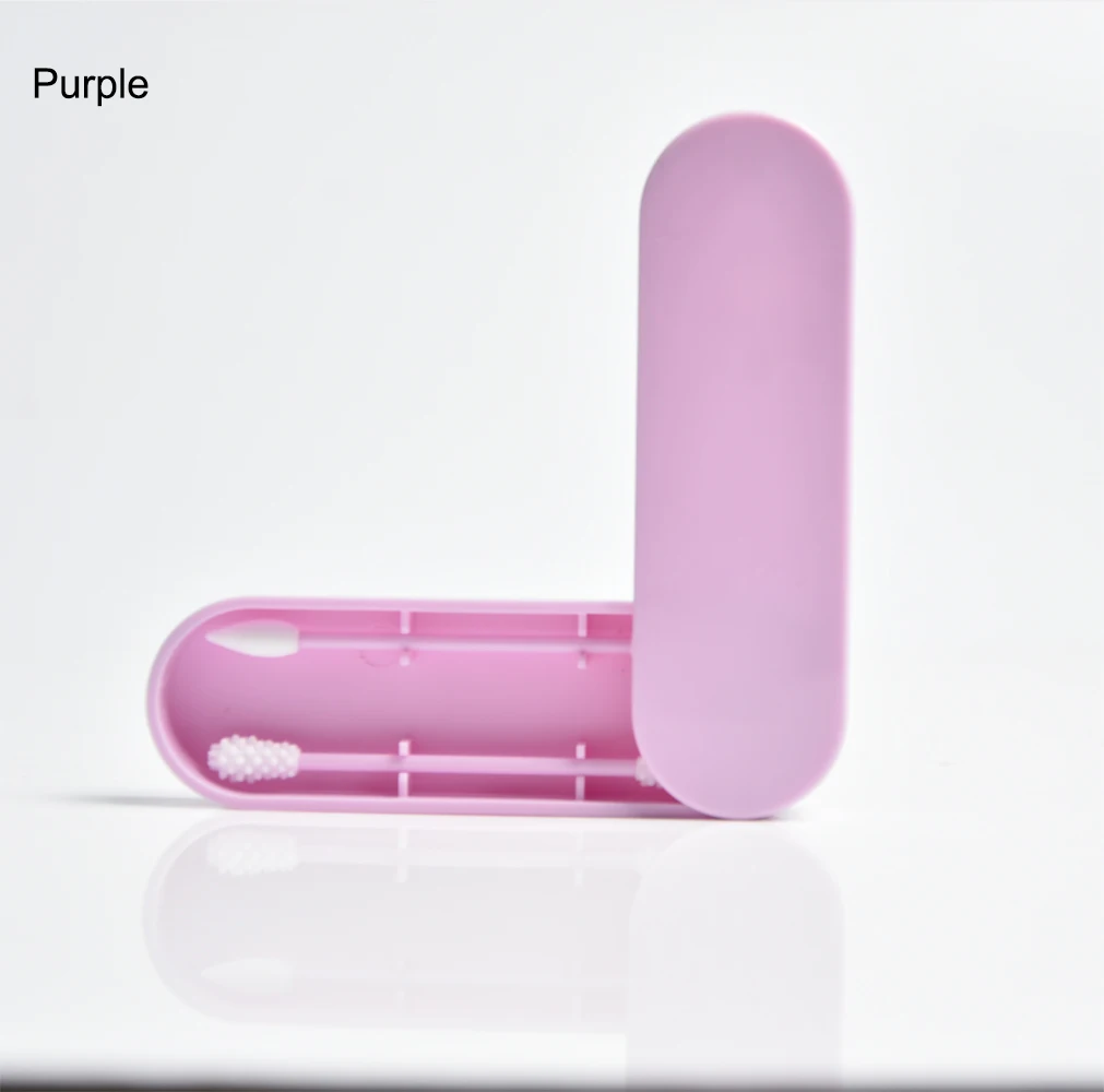 2 шт./кор. силиконовый тампон палка многоразовые ватный двойной Размеры моющиеся