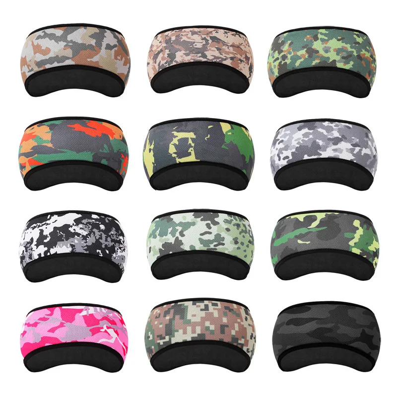 Winter Warm Headband Unisex Camouflage Polar Fleece Ear Protection Outdoor Cycling Hiking Fishing Hunting Sports Scarf Headwear