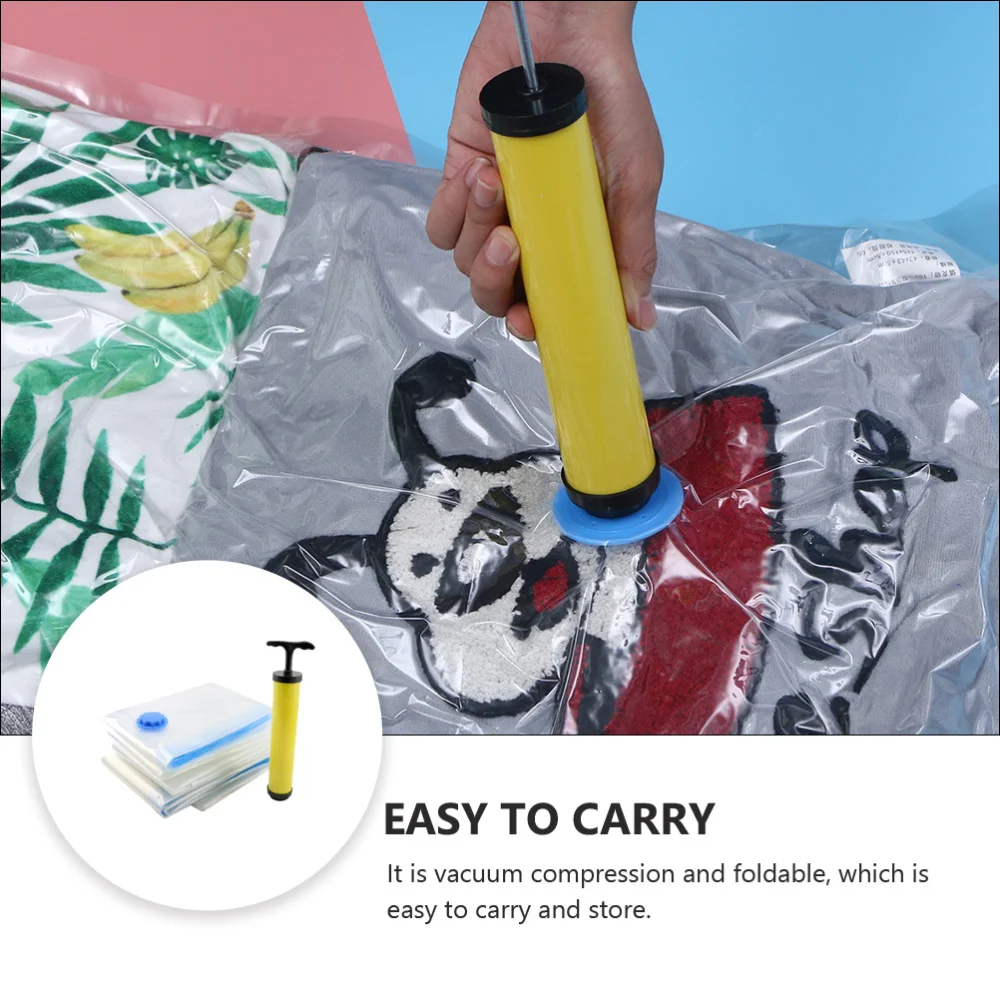 

5pcs Vacuum Bags Clothes Bedding Pouches Storage Bag with Pump
