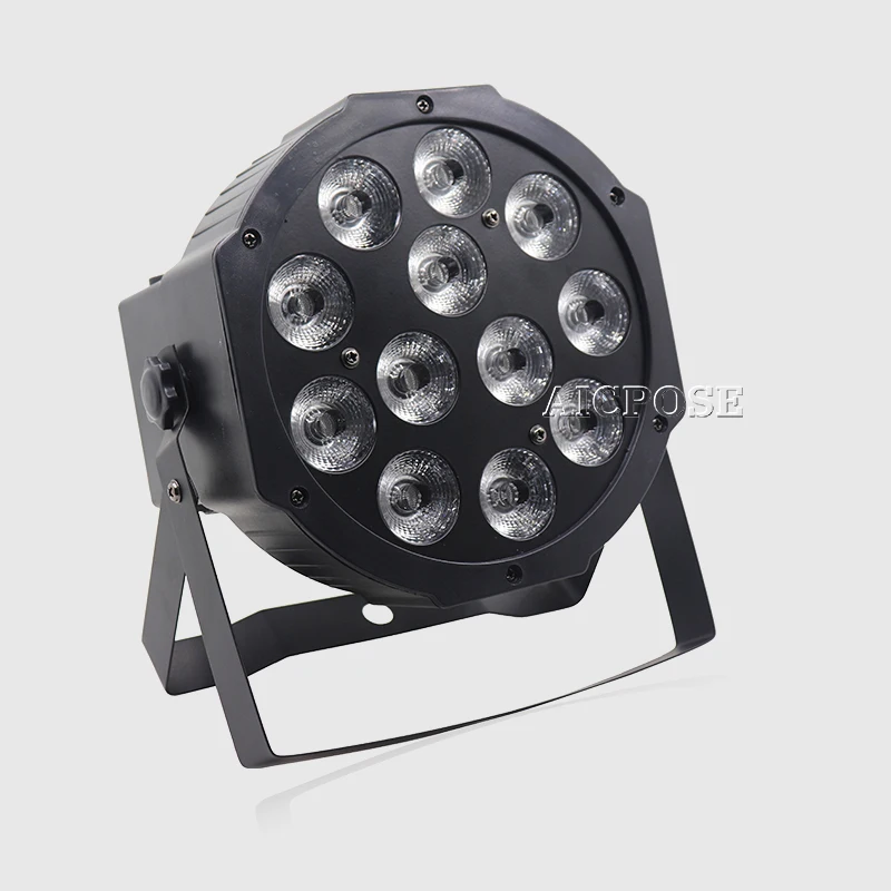 12x12 вт светодиодный Par с дистанционным управлением RGBW 4 в 1/RGBWA 5 UV 6 1 плоский DMX512