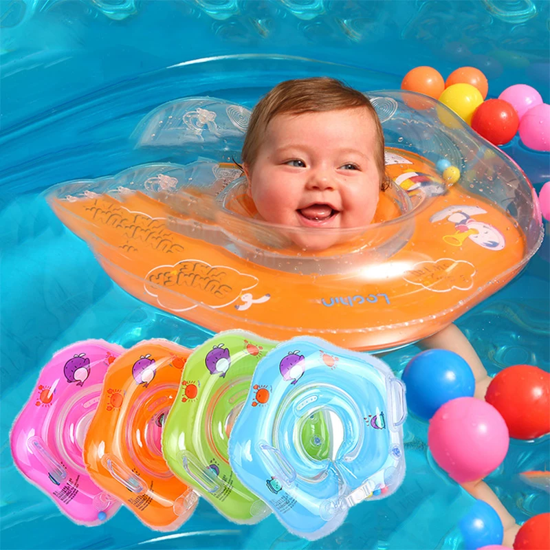 

Кольцо на шею для новорожденных, безопасное Надувное плавающее кольцо для бассейна, круг для купания для младенцев