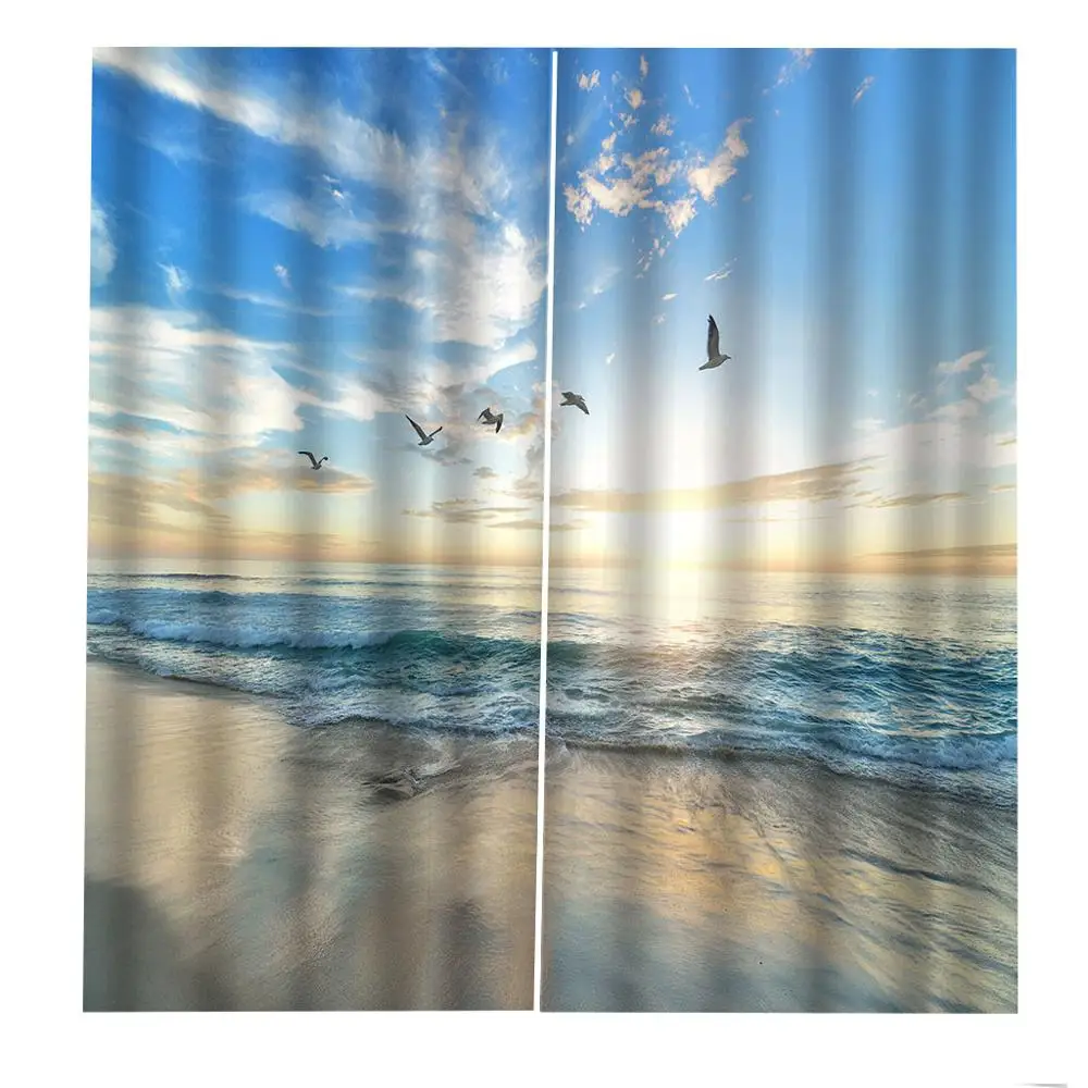 Затемняющие шторы 3d-занавески для гостиной спальни большие Волнистые цветы под