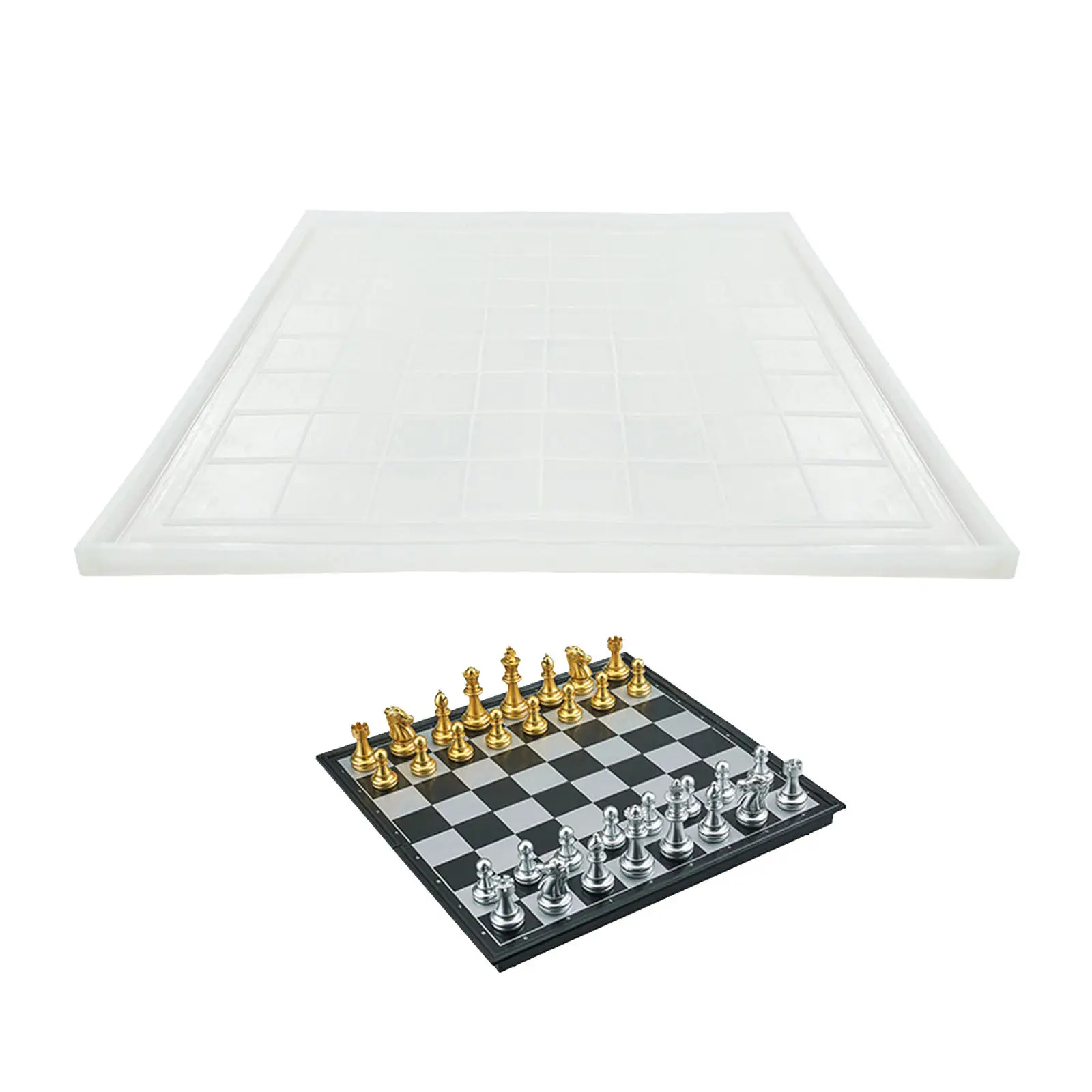 

Стандартная шахматная доска, силиконовые формы с зеркальным эффектом для самостоятельного изготовления шахматных досок, игровых игрушек