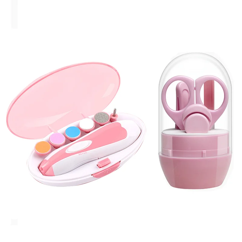 Safety Electric Baby Nail File Clippers Toes Fingernail Cutter Trimmer Manicure Tool Manicure Pedicure Care Tool Set For Kids