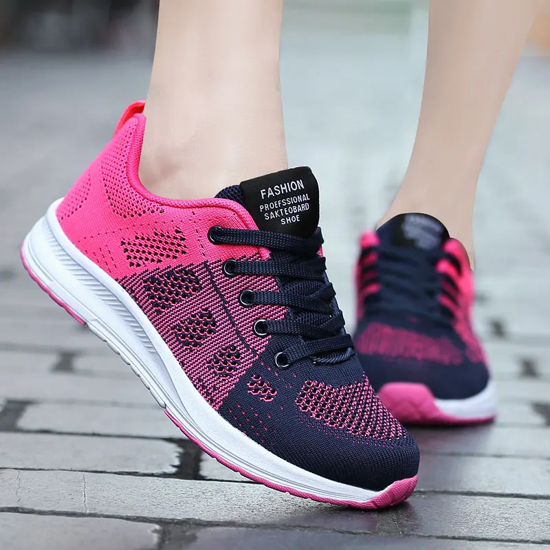 Женская обувь для бега дышащая повседневная Легкая удобная спортивная