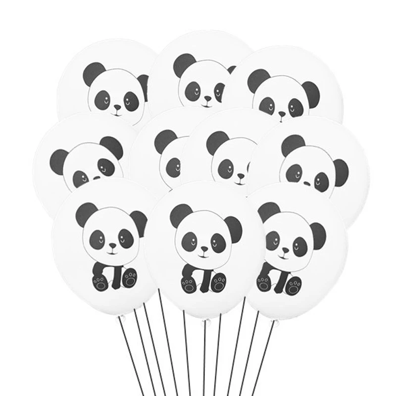 

10pcs 12 inch panda balloon cartoon panda toy balloon children birthday party wedding decoration decoration balloon