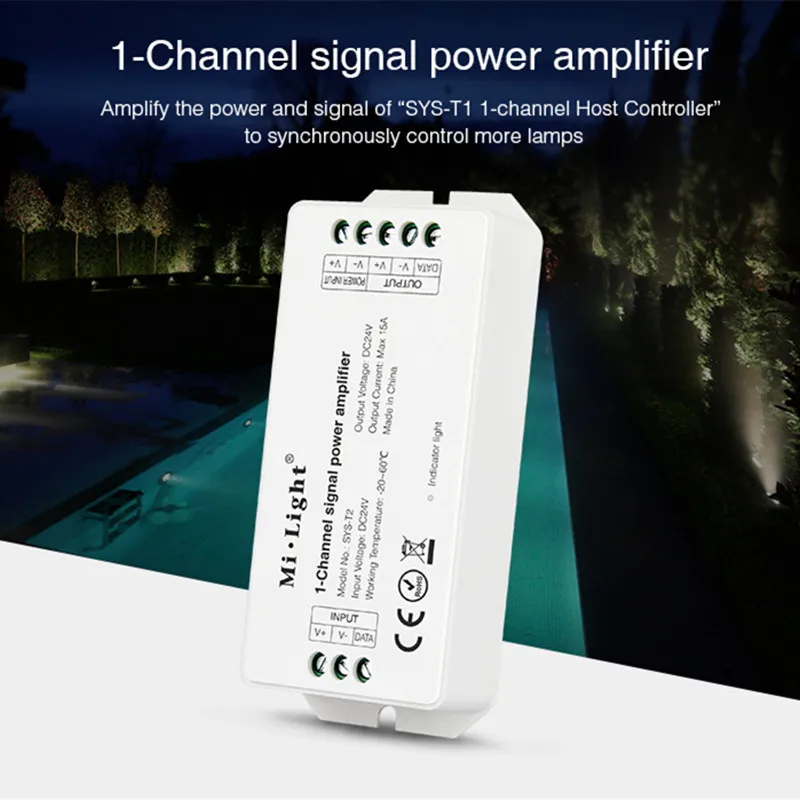Фонарь светодиодный одноканальный с поддержкой Wi Fi и DMX 24 В постоянного тока 2 4