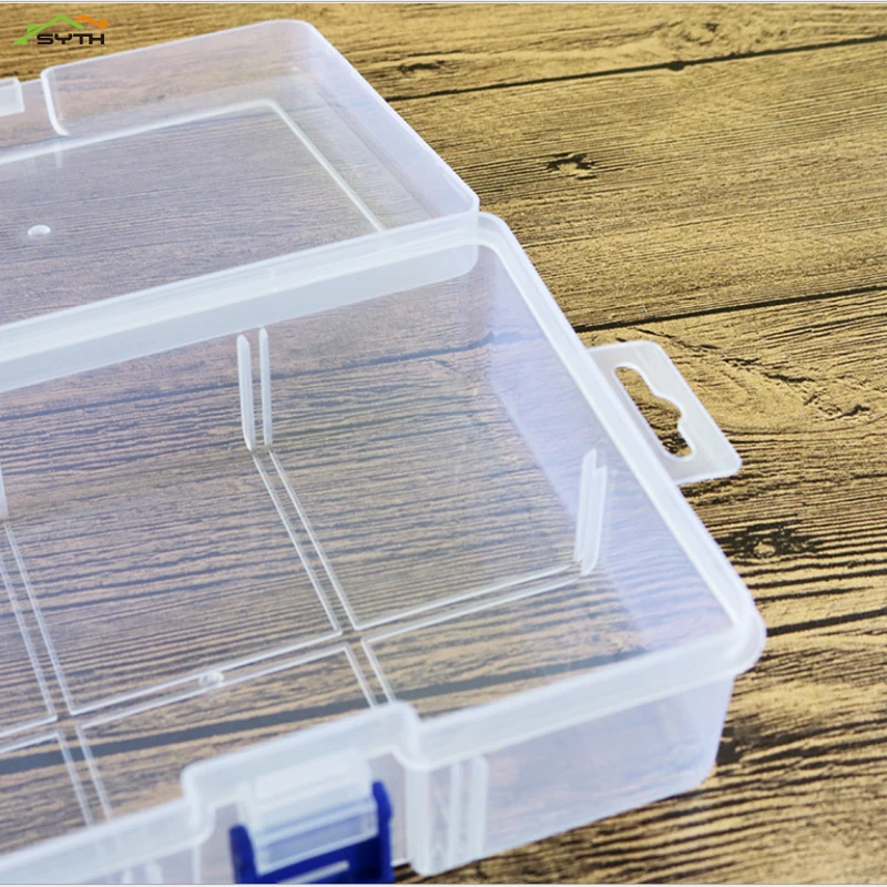 Прозрачная крышка маленькая пластиковая коробка бокс для хранения инструментов