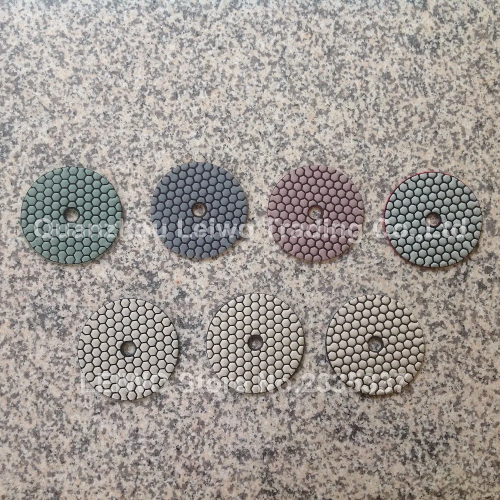 Сухой полировальный коврик 4 дюйма полировка гранита и мрамора алмазный круг