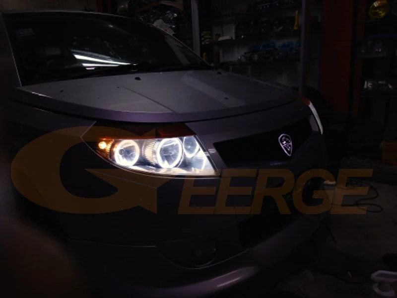 Для proton savvy 2005 2010 отличный ультра яркий SMD светодиодный комплект колец ангельские