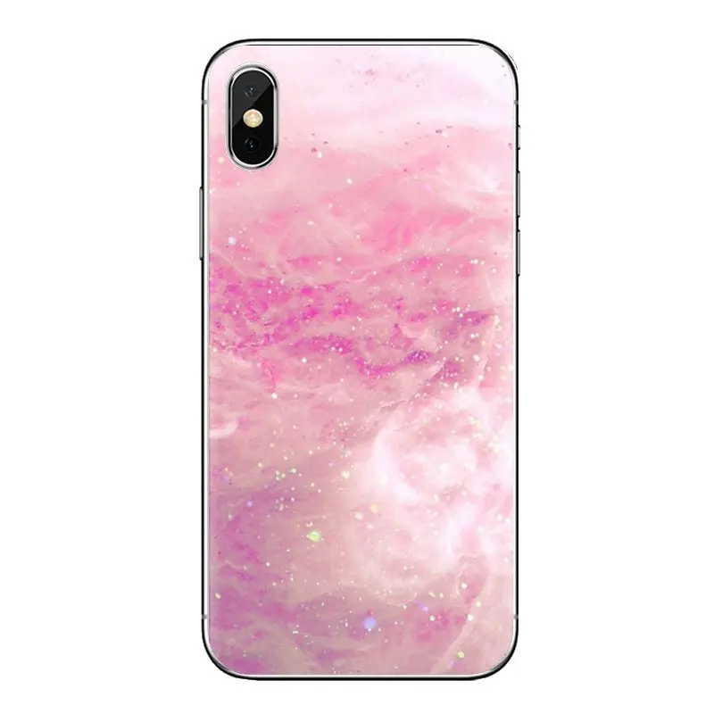 Transparent TPU Bag Case Love PINK Flowers For iPhone XS Max XR X 4 4S 5 5S 5C SE 6 6S 7 8 Plus Samsung Galaxy J1 J3 J5 J7 A3 A5 |