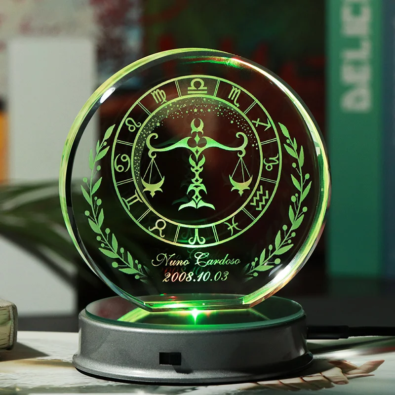 Индивидуальное созвездие полупользовательские кристаллы лазерная гравировка