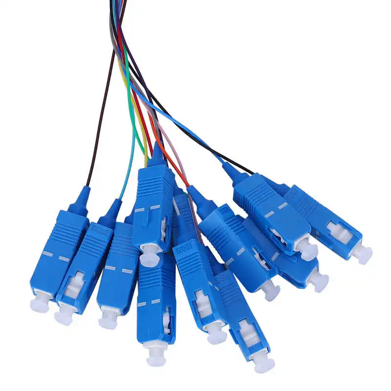 SC/UPC Fiber Pigtail Cable Sigle Mode 12-Cores SC Square Head with PVC Outer Shell for Optical Local Area Networks | Обустройство