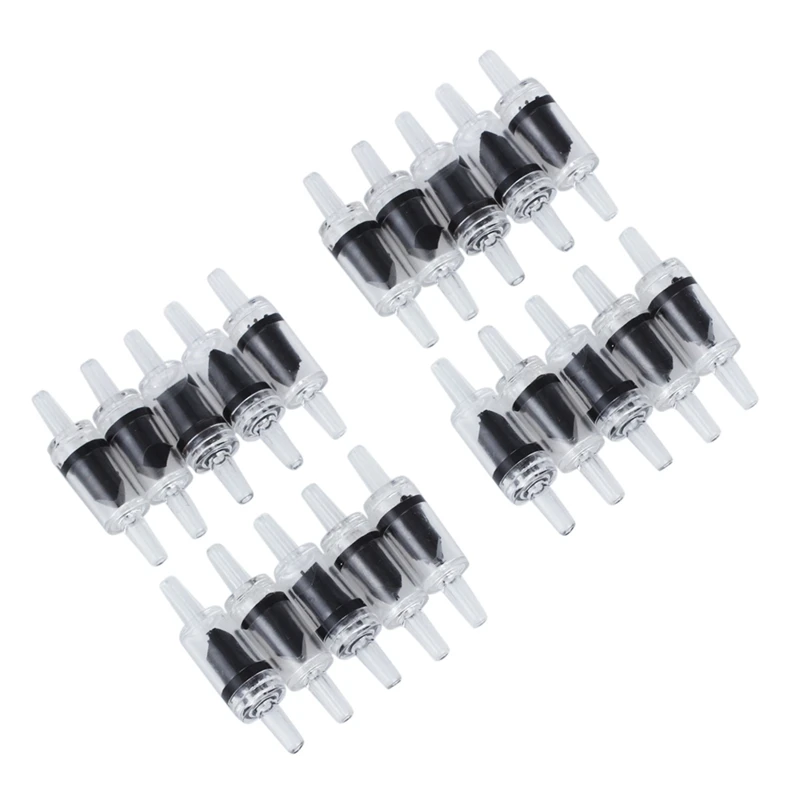

20 pcs Non-Return One Way Check Valve CO2 Aquarium Fish Tank Air Pump