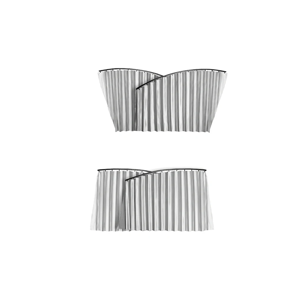 4 шт. Шторки автомобильные защиты конфиденциальности сдвижная просты в установке