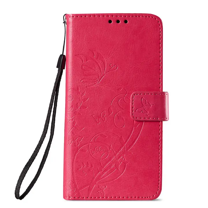 Rose Чехол для Xiaomi 5X A1 Redmi Note 5A 4X4 4A Note4 Note4X Note5A книга Стиль кошелек кожаный чехол для телефона с тиснением и изображением бабочки P03Z - Цвет: Rose