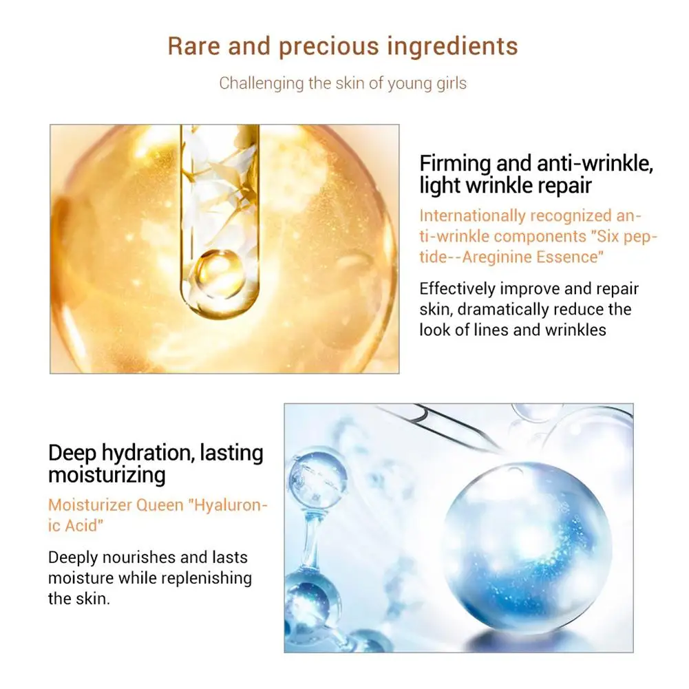 Складки улучшения пептид крем для лица против морщин и тональный старения кожи