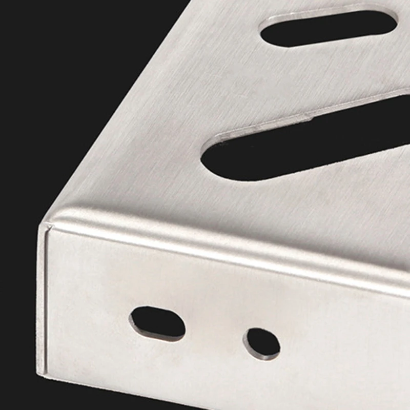 

2Pcs Stainless Steel Triple-Cornered Bracket Wall-Mounted Shelf Wall Partition Simple Support Frame (200X130mm)