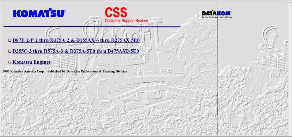 KOMATSU CSS Repair 2008 Полный комплект | Автомобили и мотоциклы
