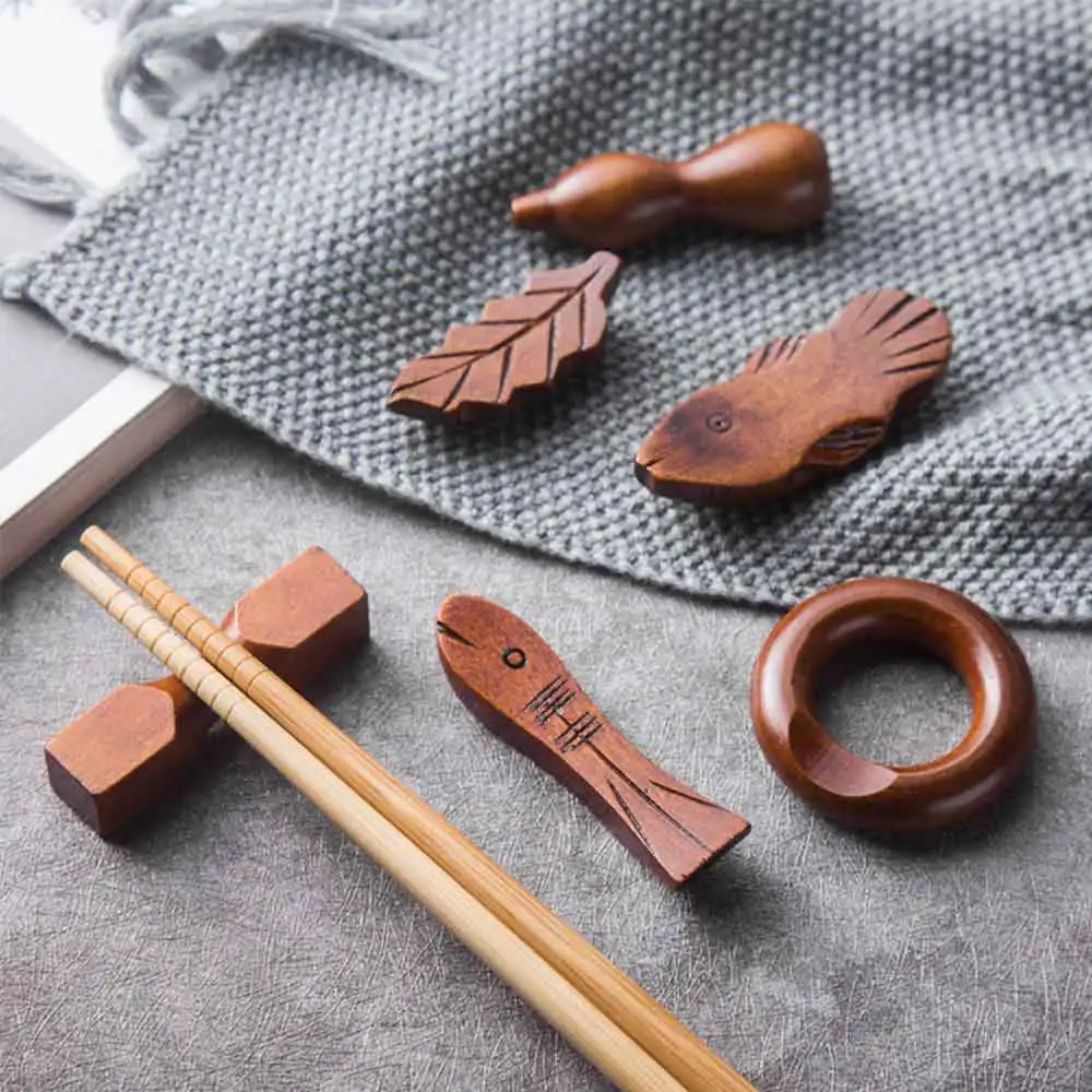 4 шт. деревянные подставки для палочек и ложек | Дом сад