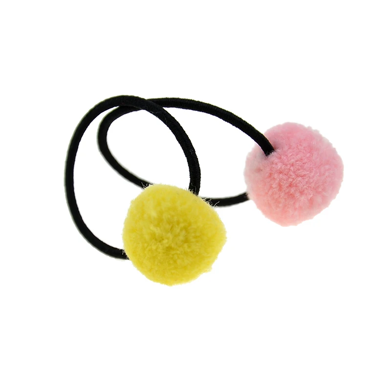 10 шт./лот для маленьких девочек цветные шаровые резинки волос эластичные