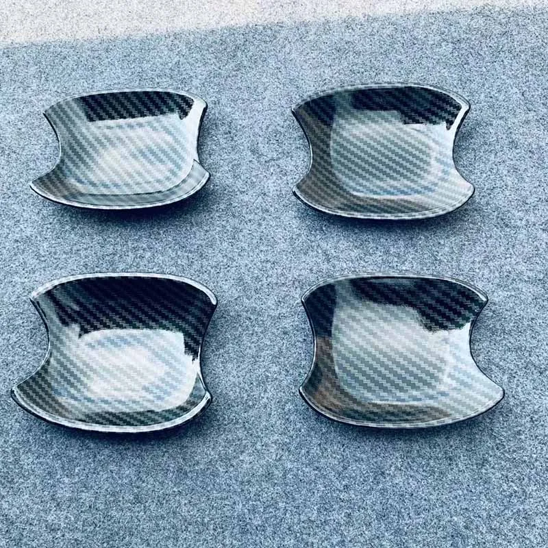 

For 2021 Toyota Highlander Accessories Car Door Handle Bowl Cover Outer Door Bowl Sticker Side Door Bowl Protector ABS Styling