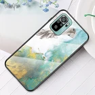 Чехол XUANYAO для Redmi Note 10 Pro, тонкий чехол из закаленного стекла для Xiaomi Redmi Note 10, жесткий зеркальный чехол с мягкими краями для Redmi Note10S