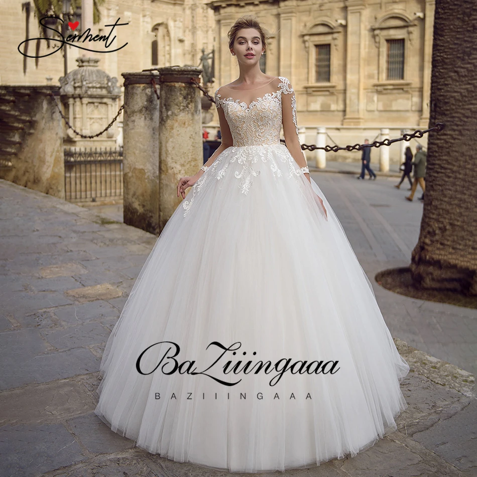 BAZIIINGAAA роскошное свадебное платье с вырезом лодочкой и открытыми плечами