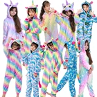 Пижама-динозавр, единорог, комбинезон, пижама, универсальная Радужная детская пижама, Рождественская Пижама