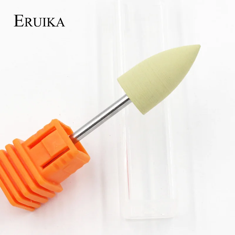ERUIKA 4 шт./компл. цилиндрические насадки для ногтей резиновые силиконовые буфер