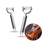 Новинка, Овощечистка из нержавеющей стали для фруктов, кухонные инструменты, резак, овощечистка