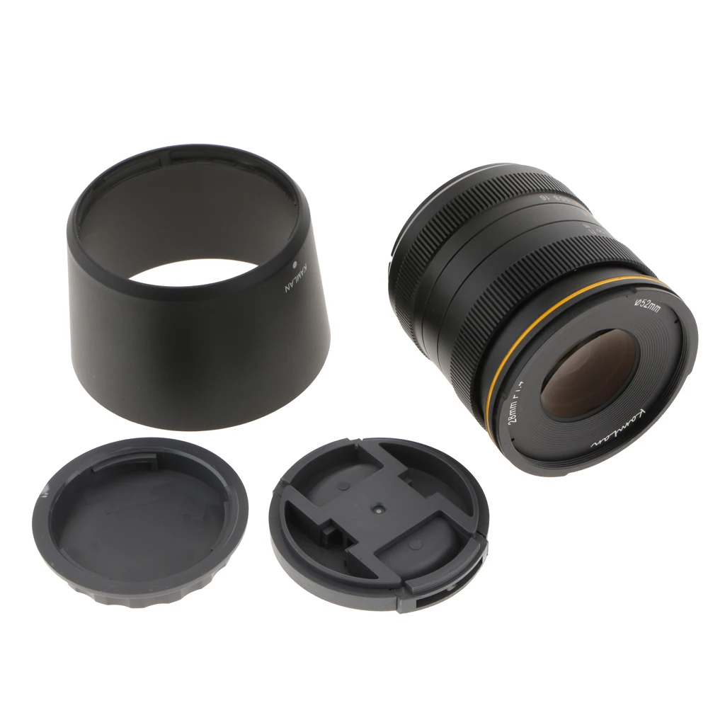 Kamlan 28 мм F/1,4 APS-C с большой апертурой ручной фокусировки объектива, стандартное фиксированное фокусное расстояние объектива для серий Fujifilm X беззеркальных камер
