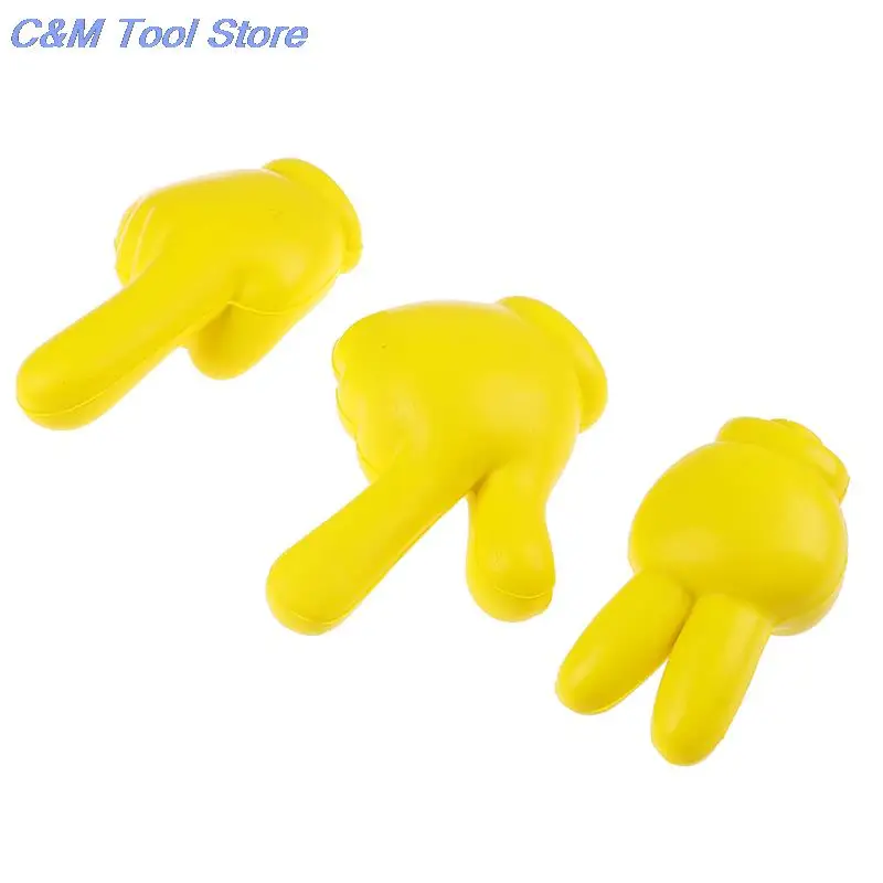 Симпатичная желтая Автомобильная вершка на палец для антенны Eva декоративные