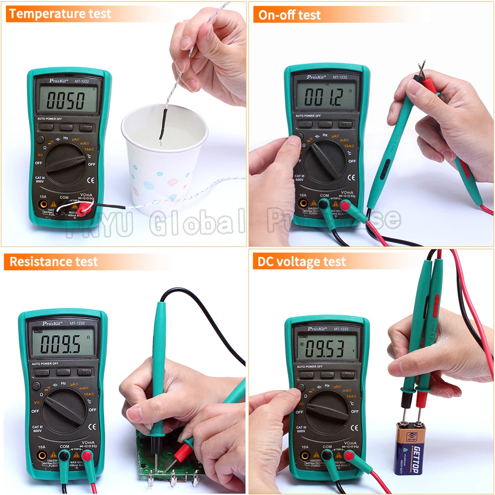 Мультиметр Pro 'sKit MT 1232 C многофункциональный мультиметр автоматический цифровой