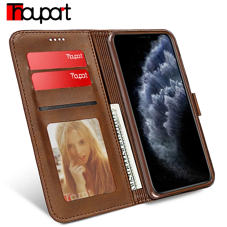 Кожаный чехол ручной работы для iphone 11 Pro Max Xs Xr 7 8 Plus держатель карт кошелек флип 6S 6