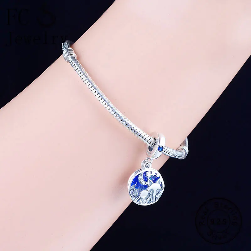 FC ювелирное изделие оригинальный бренд подвески браслет 100% Серебро 925 пробы
