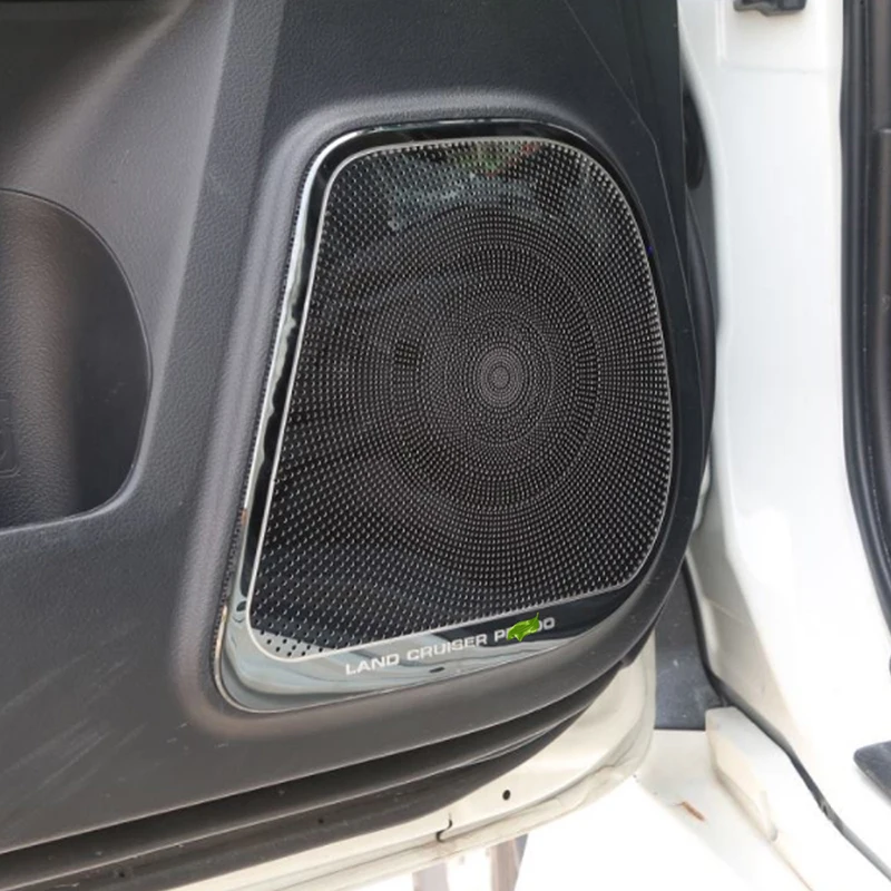 Carманго для Toyota Land Cruiser Prado 150 Автомобильный Дверной громкоговоритель звук хромированная крышка отделка рамка наклейка аксессуары