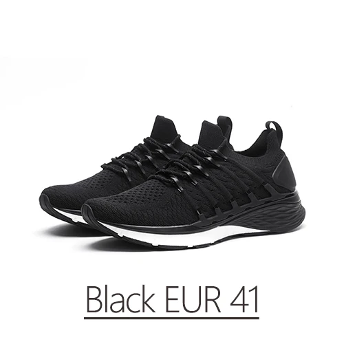 Black41 Xiaomi Mijia, мужские кроссовки для бега, 3 кроссовки, 3 Спортивные, 3D, Fishbone, система блокировки, эластичная, трикотажная, передняя часть, амортизирующая подошва - Цвет: Black41
