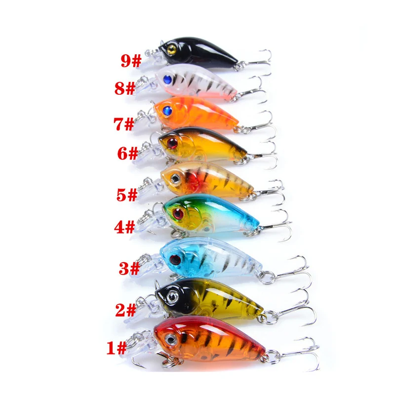 Рыболовные приманки мини твердая приманка VIB с тройным крюком спасательная